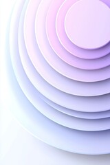 Poster - Radiant Digital Abstract Art Composition Featuring Vibrant Circles and Layers in Soft Purple Tones