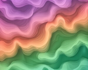 Poster - Vibrant Digital Abstract Artwork with Neon Colors Inspiring Creative Imaginations and Modern Designs