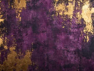 Poster - Abstract textured background featuring purple and gold hues, ideal for design purposes.