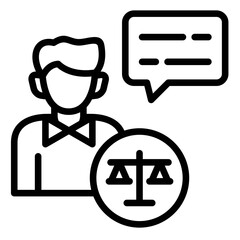 Poster - Legal Counsel Icon