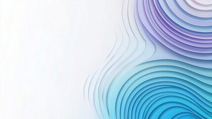 Wall Mural - Abstract Blue and Purple Waves