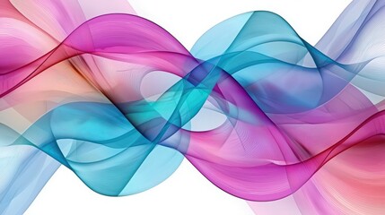 Wall Mural - Abstract Colorful Waves