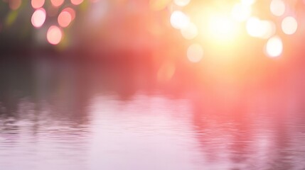 Poster - Breathtaking Abstract Scene with Smooth Gradient Background and Soft Light Reflections on Water for Creative Projects