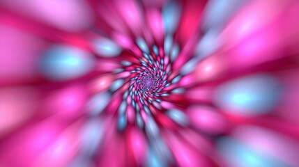 Poster - Dynamic Abstract Gradient with Glowing Particles in Vibrant Swirling Patterns