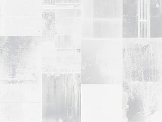 Poster - Abstract monochrome collage of textures and shapes.
