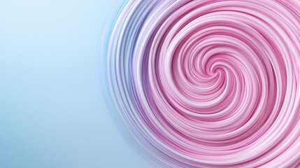 Poster - Abstract Radiant Vortex with Layered Gradient Effects in Soft Pink and Blue Tones for Creative Design Projects