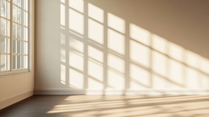 Canvas Print - Room with window and wooden floor