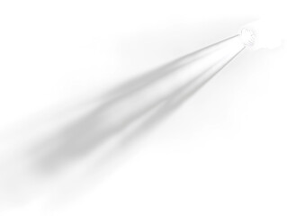 Aufkleber - Bright spotlight beam isolated on black Transparent Background. (2)