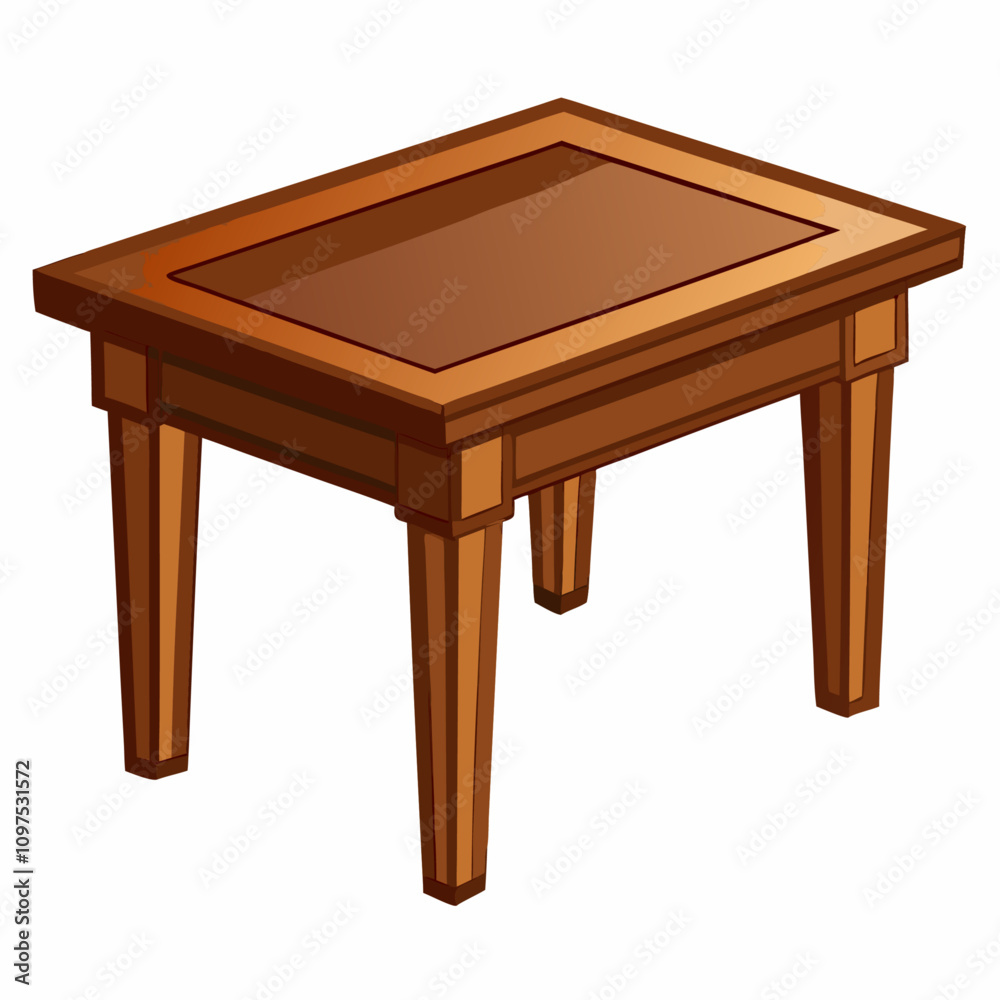 empty wooden table clipart cartoon Illustration drawing Stock Vector ...