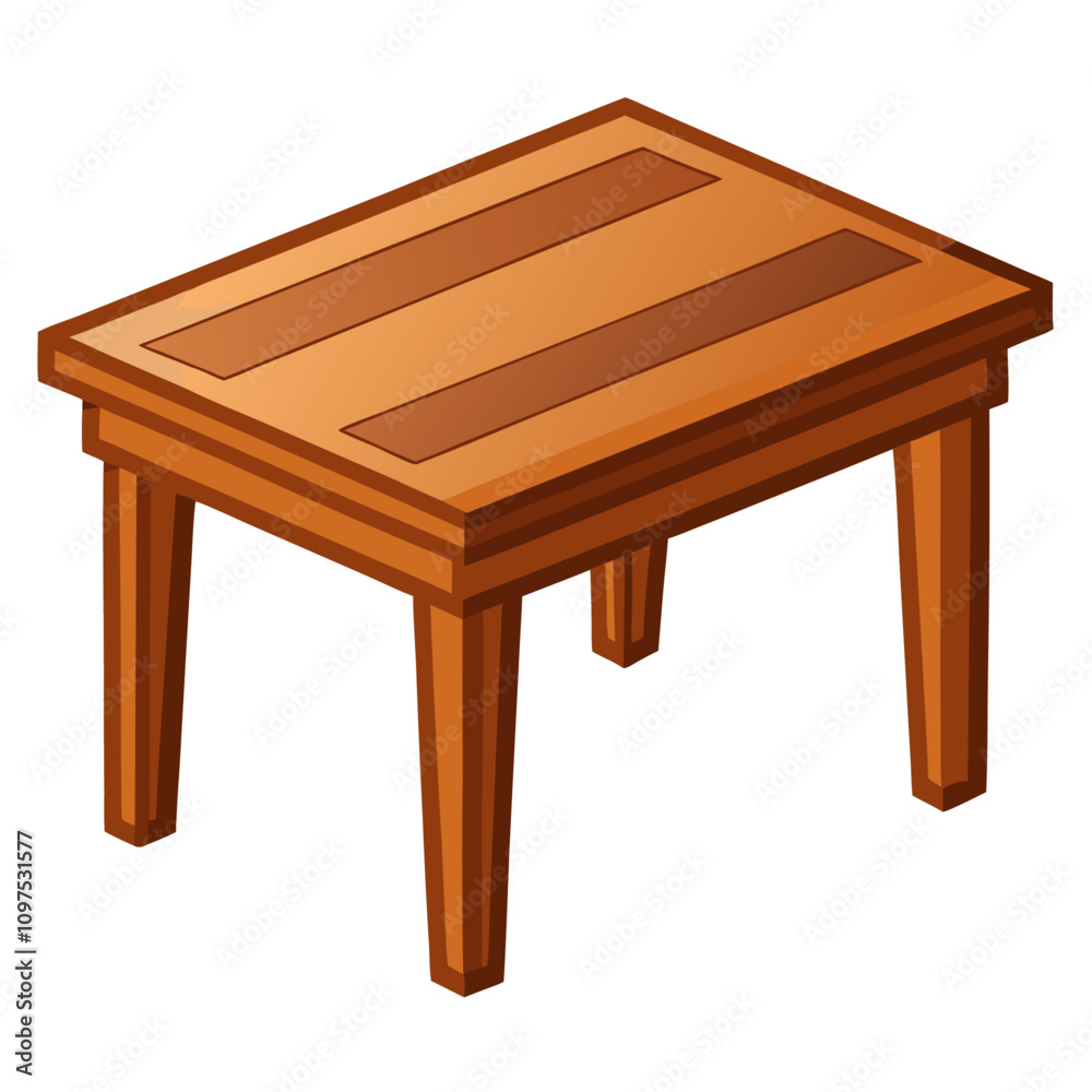 empty wooden table clipart cartoon Illustration drawing Stock Vector ...