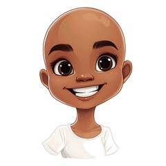 a cute cartoon illustration on white background