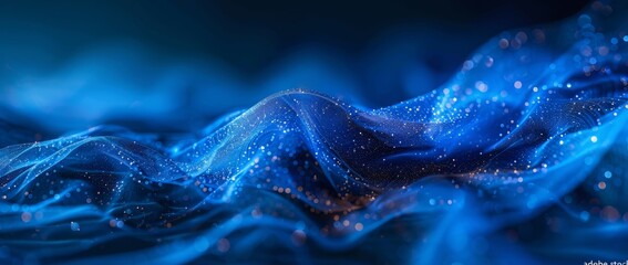 Aufkleber - dark blue gradient background with elegant textured border and spotlight center