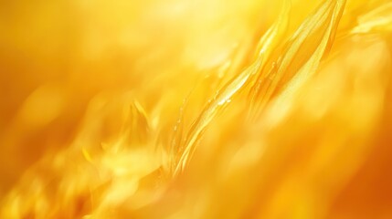 Wall Mural - a vibrant, abstract close-up of golden textures, evoking warmth and energy.