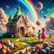 © Ali - Whimsical Cotton Candy House Adventure'
