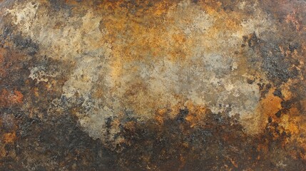 Aufkleber - A detailed texture of an aged, rusted steel surface with weathering marks, showing the beauty of patina and industrial decay.