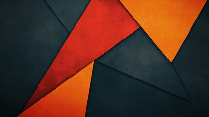 Poster - Modern Geometric Texture with Intricate Patterns and Sharp Colors in Background