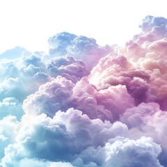 Poster - colorful fantasy cloudscape filling the sky with pastel hues