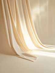 Wall Mural - Studio background in beige color for photo shoot.