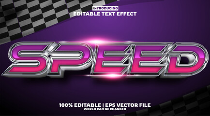 Poster - Speed editable text effect in modern trend style
