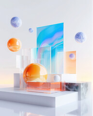 Poster - Enhancing user experience customer interface spotlight digital space visual design minimalist aesthetics focus on recommendations