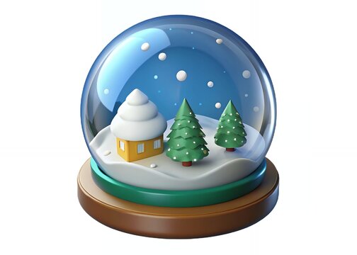 snow globe with christmas tree Christmas Advent Calendar