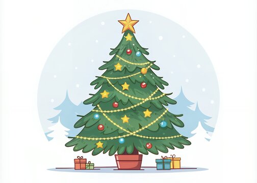 christmas tree with gifts Christmas Advent Calendar