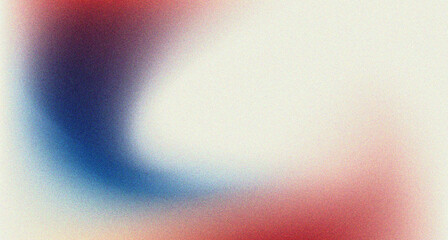 Wall Mural - Grainy background blue red white abstract noise texture color gradient backdrop header poster banner design