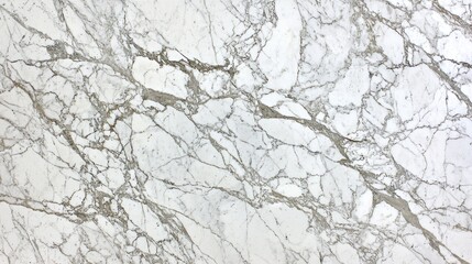 Poster - A white marble wall with a pattern of white and gray