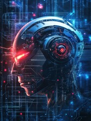  - artificial intelligence logo. artificial intelligence and machine learning concept. vector symbol ai