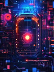 Poster - Information control and security abstract concept vector illustrations.