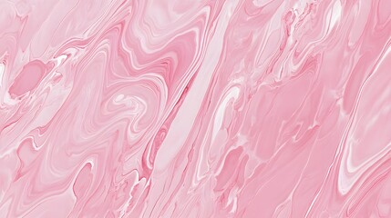 Poster - A smooth, swirling pink marble texture with glossy highlights and subtle gradients.