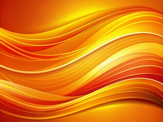 Poster - Dynamic Orange and Yellow Wave Background for Business Cards, Banners, and Presentations - Abstract Design for Modern Branding and Marketing Materials
