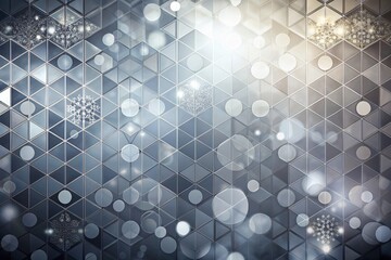 Poster - Elegant Grey Abstract Background with Geometric Shapes and Bokeh Effect for Modern Design Projects, Suitable for Websites, Presentations, and Creative Media Use.