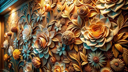 Poster - Elegant Paper Texture Wall Background Design for Modern Architectural Photography and Creative Projects