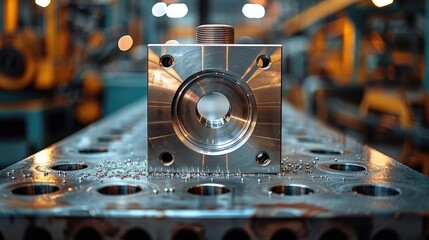 Leinwandbilder - A metal workpiece.