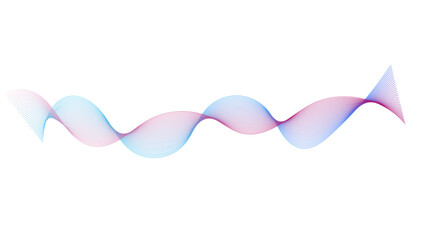 Poster - Dynamic gradient colorful flowing wave design element. Abstract wavy lines gradient vector line blend element.	
