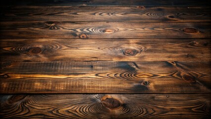 Poster - Rustic Wooden Background with Dark Brown and Golden Hues, Perfect for Textural Layouts and Designs