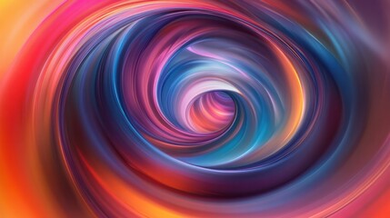 Poster - A bold abstract spiral featuring sharp angles and contrasting colors, creating a dynamic visual tension.