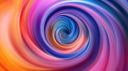 Poster - A bold abstract spiral featuring sharp angles and contrasting colors, creating a dynamic visual tension.