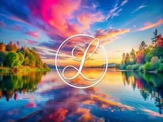 Poster - Minimalist Monogram Signature Logo Design for Business Branding with Elegant Handwritten Typography and Creative Initial Letter Inspiration in Surreal Photography Style