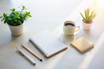 Poster - Minimalist Photography of Creative Tips and Tricks for Everyday Life in a Clean and Simple Aesthetic, Highlighting Practical Solutions and Clever Ideas for Home and Workspaces