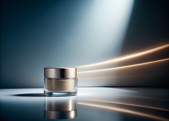Poster - Minimalist Product Display in Long Exposure Photography with Soft Lighting and Clean Background for Modern Aesthetic Appeal