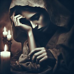 Poster - Sadness A mournful melancholic dirge a sense of loss and grief