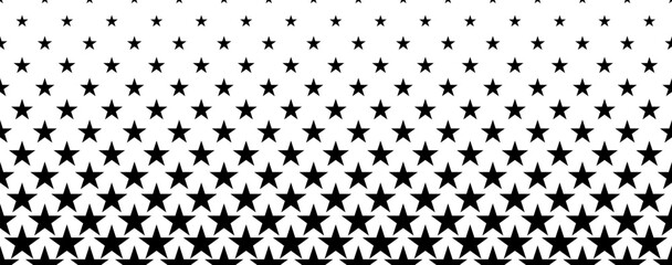 Wall Mural - vertical halftone star shape banner background design vector.