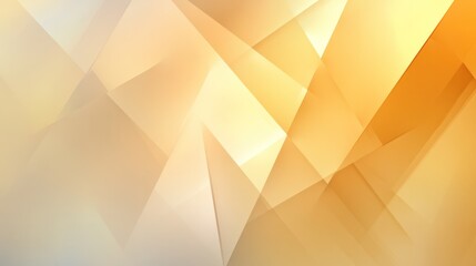 Poster - a gradient of soft yellow and gold hues, layered with semi-transparent geometric shapes in a random 