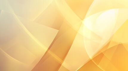 Poster - a gradient of soft yellow and gold hues, layered with semi-transparent geometric shapes in a random 