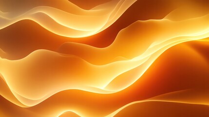Poster - with a warm yellow-gold gradient as the base, layered with irregular transparent shapes that create an engaging visual rhythm.