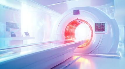 Poster - computer integrated with medical imaging technologies, such as MRI and CT scans