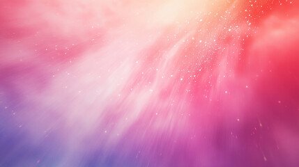 Poster - Colorful cosmic background with soft gradients and sparkling light effects in abstract form