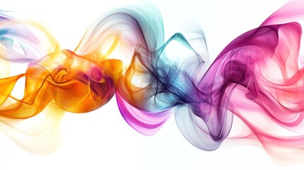Poster - shapes and forms in vibrant colors, merging and twisting in a dance of energy.